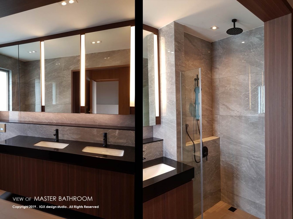 View of Master Bathroom - Residence at Nassim Hill.